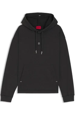 Relaxed-fit hoodie with stacked logo