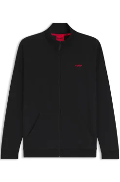 Relaxed-fit jacket in a waffle-structured cotton blend