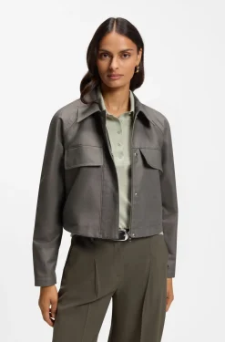 Relaxed-fit jacket in cotton denim