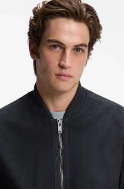 Relaxed-fit jacket in suede