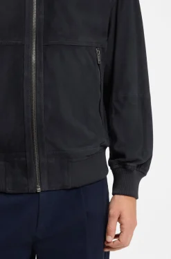 Relaxed-fit jacket in suede