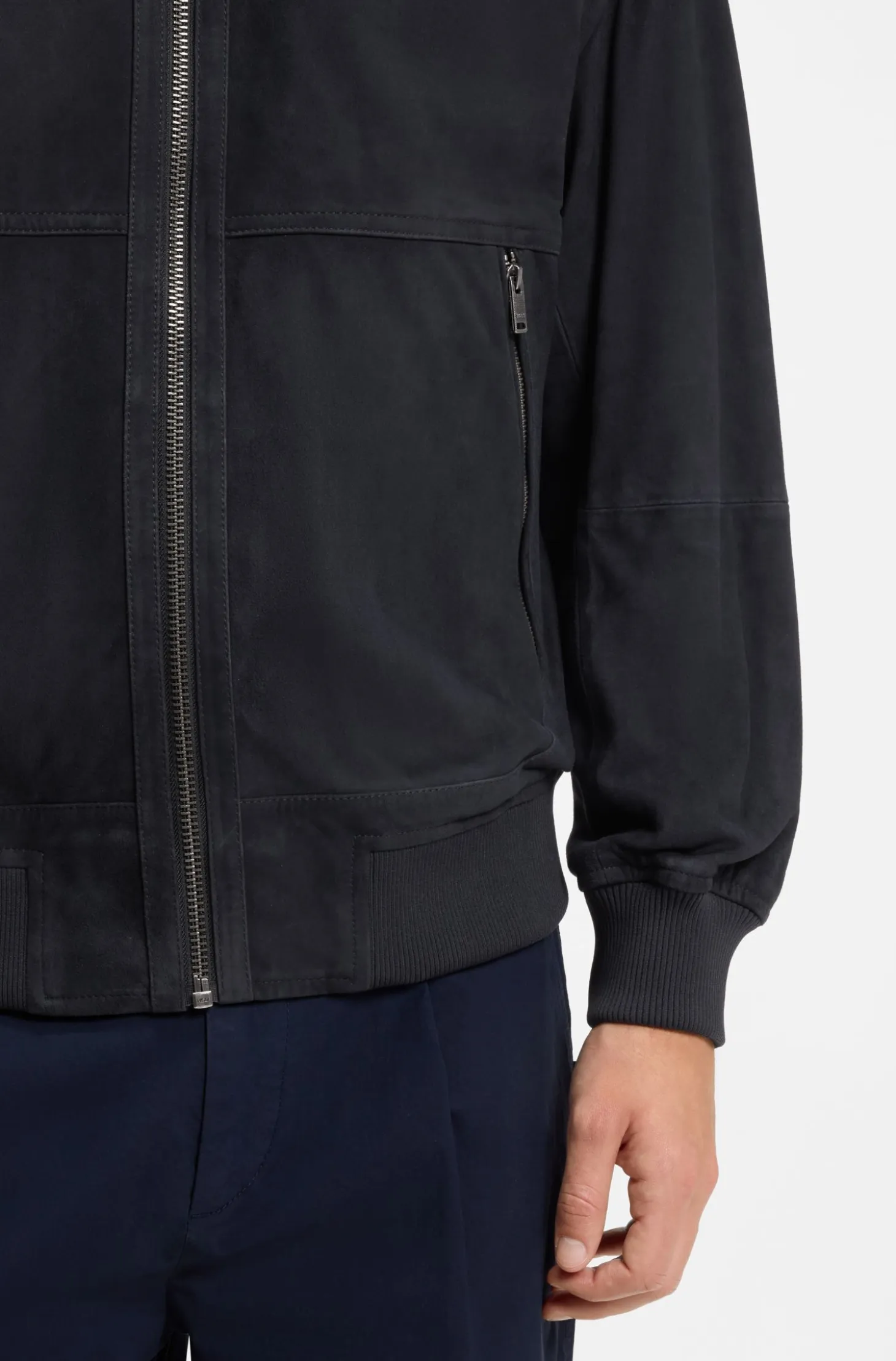 Relaxed-fit jacket in suede