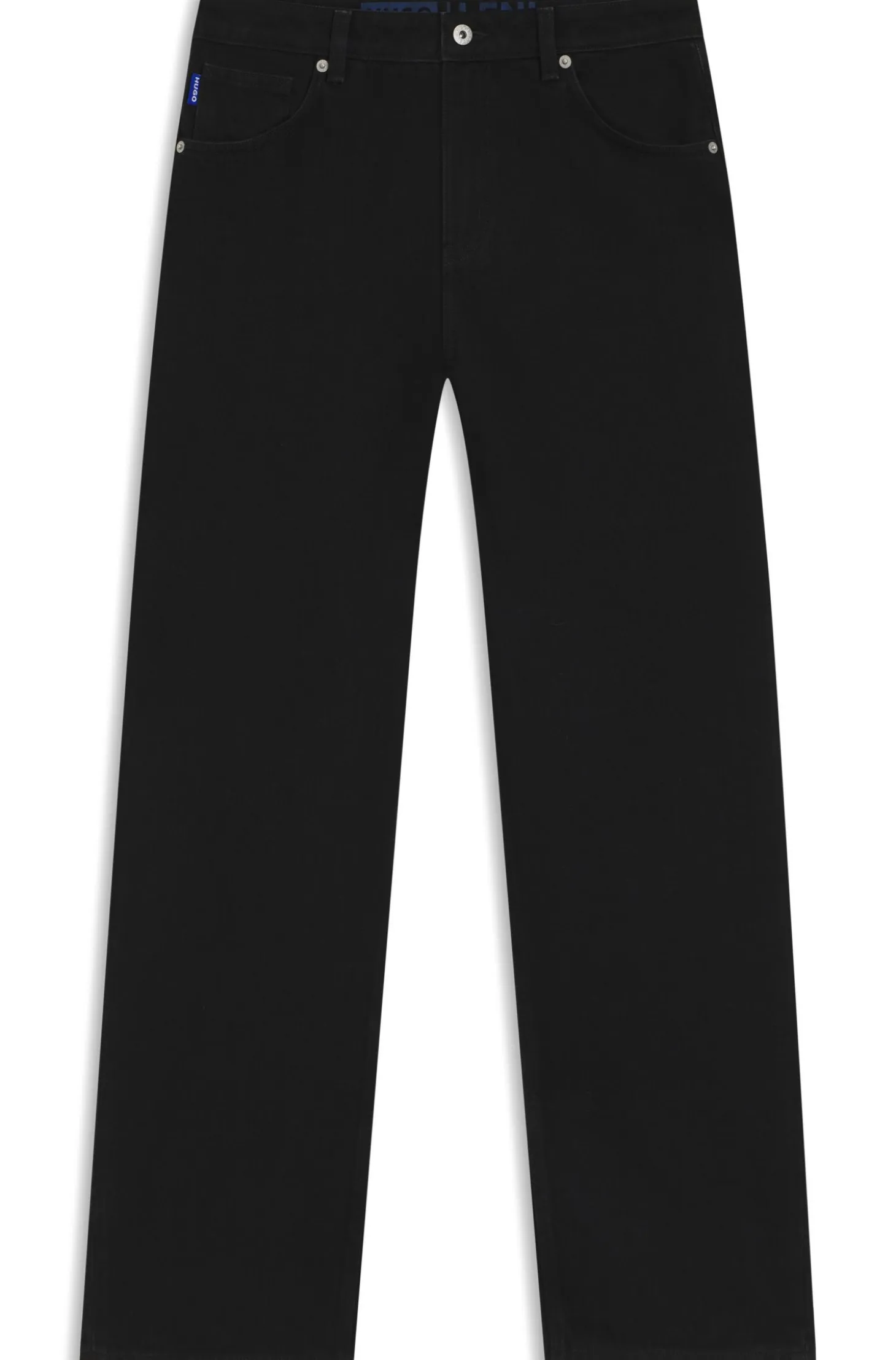 Relaxed-fit jeans in black denim