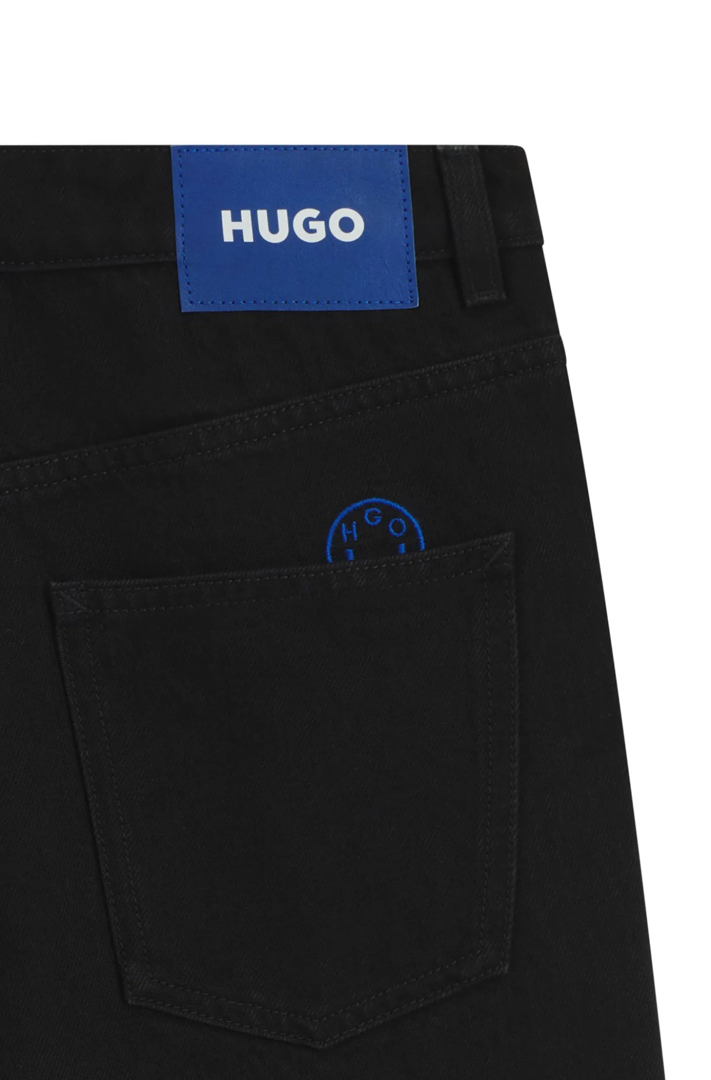 Relaxed-fit jeans in black denim