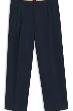 Relaxed-fit jeans in dark-blue soft cotton