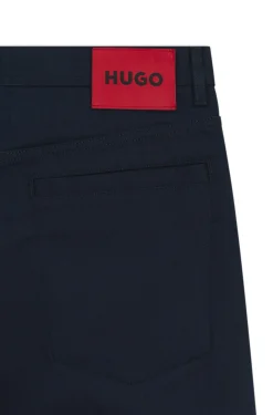 Relaxed-fit jeans in dark-blue soft cotton