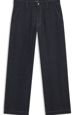 Relaxed-fit jeans in indigo stretch denim