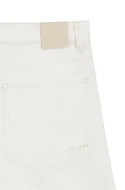 Relaxed-fit jeans in white rigid denim