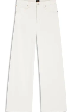 Relaxed-fit jeans in white rigid denim