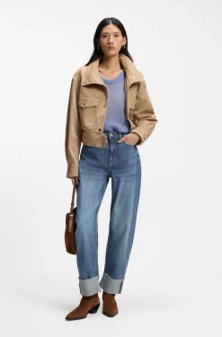 Relaxed-fit jeans with balloon leg