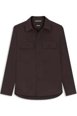 Relaxed-fit overshirt in linen
