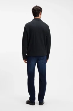 Relaxed-fit overshirt in striped cotton
