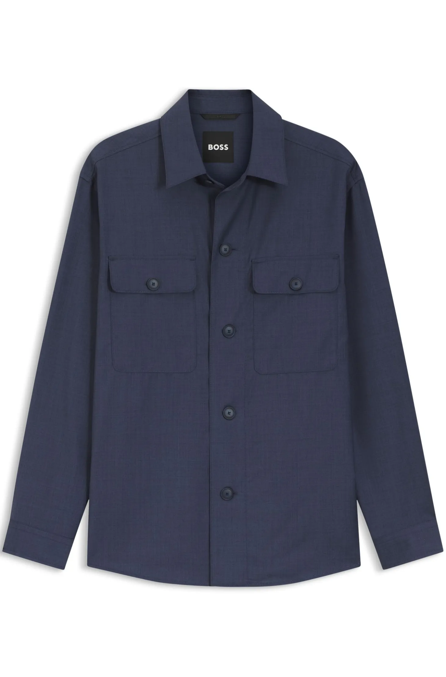 Relaxed-fit overshirt in washable AirWool