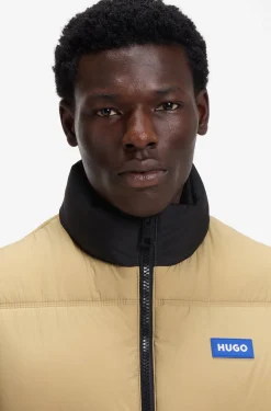 Relaxed-fit padded gilet with logo badge