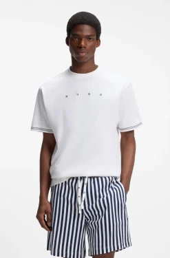 Relaxed-fit pyjama set in soft cotton