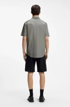Relaxed-fit shirt in cotton poplin