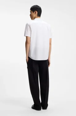 Relaxed-fit shirt in cotton poplin