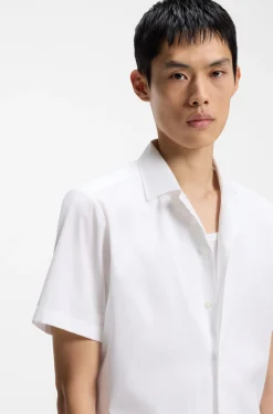 Relaxed-fit shirt in cotton poplin