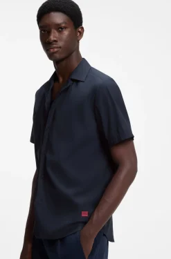 Relaxed-fit shirt in cotton poplin