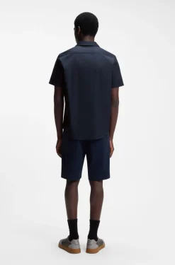 Relaxed-fit shirt in cotton poplin