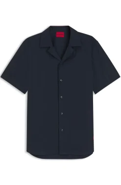 Relaxed-fit shirt in cotton poplin