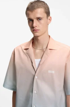 Relaxed-fit shirt with gradient print