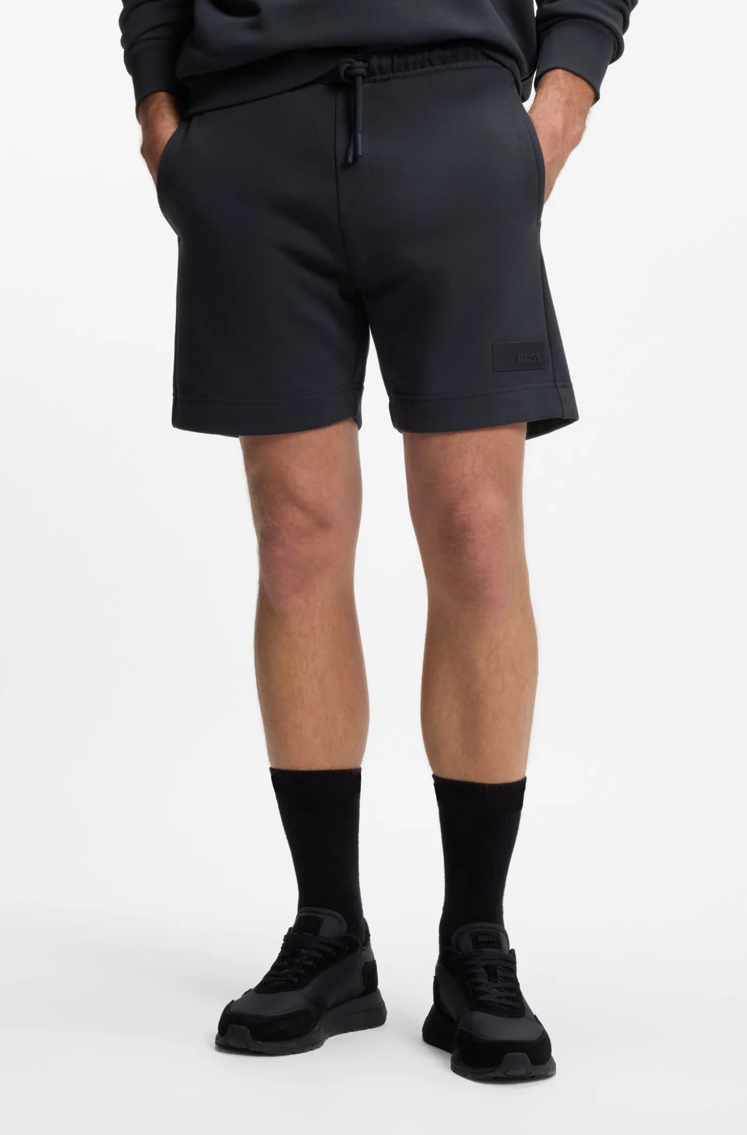 Relaxed-fit shorts in cotton French Terry