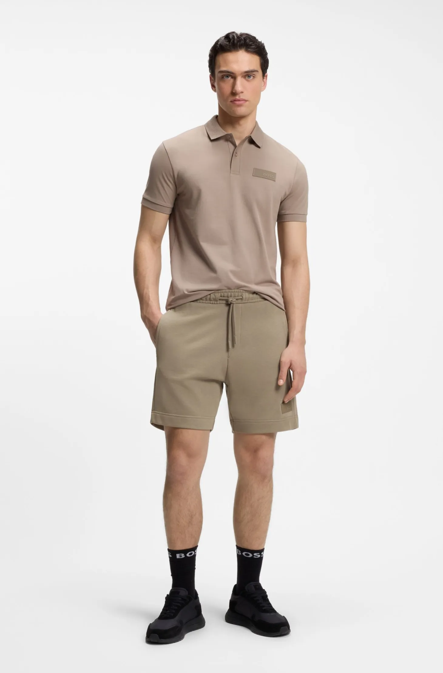 Relaxed-fit shorts in cotton French Terry