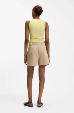 Relaxed-fit shorts in cotton terry with embroidered logo