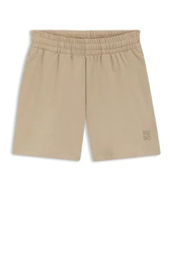 Relaxed-fit shorts in cotton terry with embroidered logo