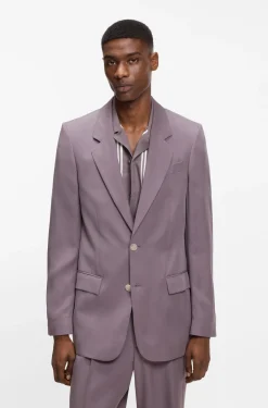 Relaxed-fit suit jacket in twill
