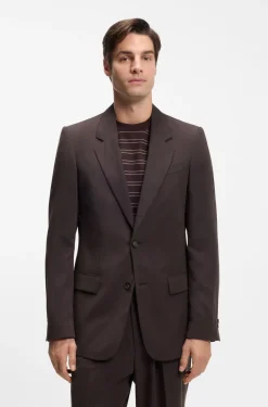 Relaxed-fit suit jacket in twill