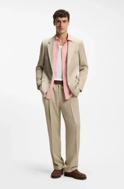 Relaxed-fit suit jacket in twill