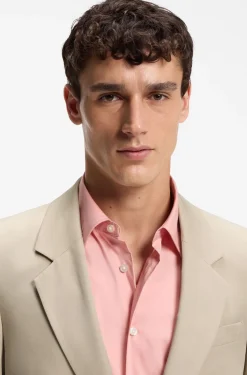 Relaxed-fit suit jacket in twill