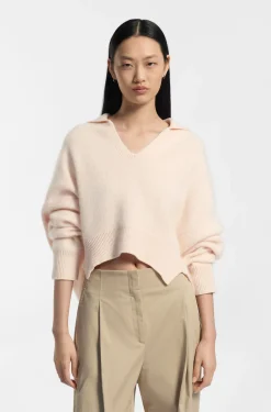 Relaxed-fit sweater in virgin wool and cashmere