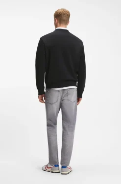 Relaxed-fit sweatshirt in cotton terry with embroidered logo