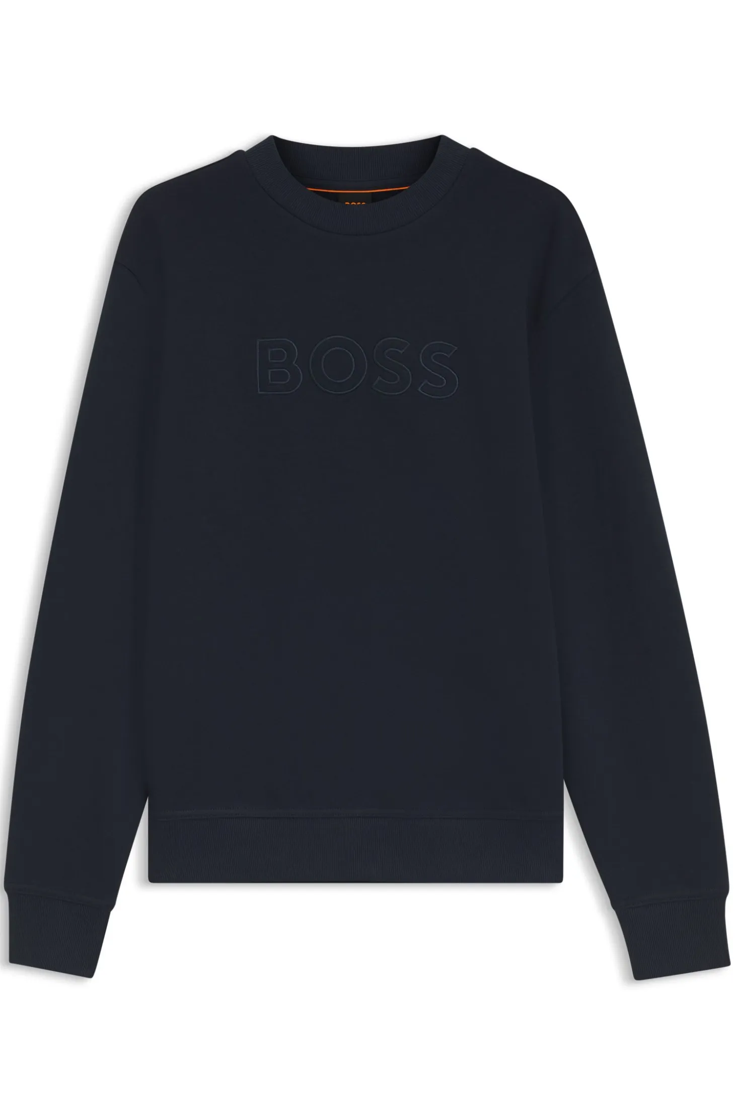 Relaxed-fit sweatshirt in cotton terry with embroidered logo