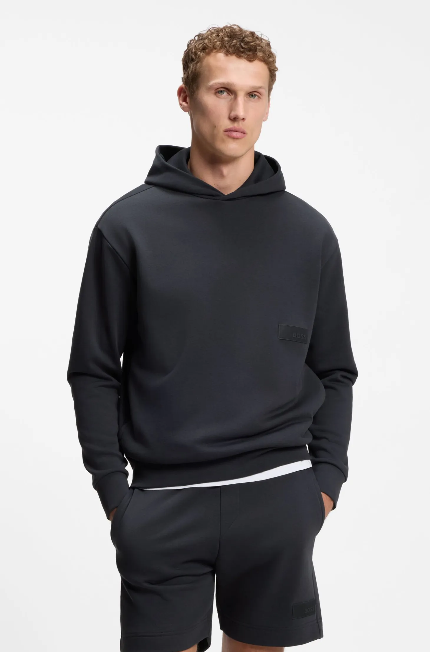 Relaxed-fit sweatshirt in luxurious French Terry
