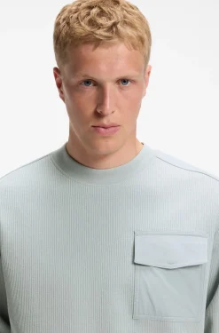 Relaxed-fit sweatshirt in stretch cotton