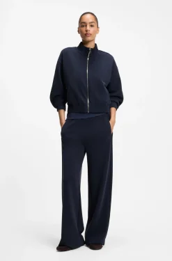 Relaxed-fit sweatshirt with piping details