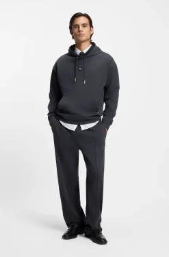 Relaxed-fit tracksuit bottoms with pintuck pleats