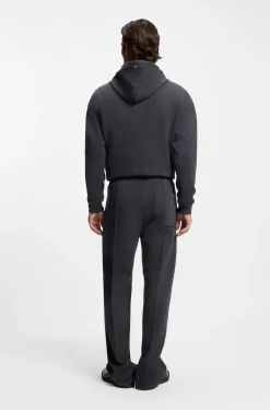 Relaxed-fit tracksuit bottoms with pintuck pleats