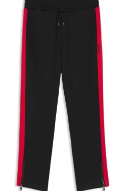 Relaxed-fit tracksuit bottoms with logo tape