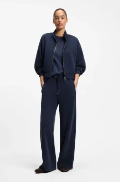 Relaxed-fit tracksuit bottoms with piping details