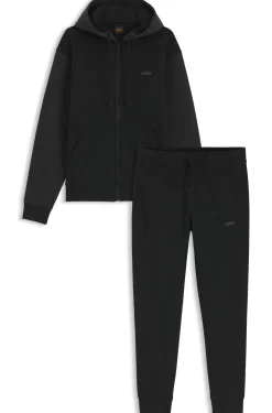 Relaxed-fit tracksuit set in cotton terry