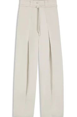 Relaxed-fit trousers in cotton and linen