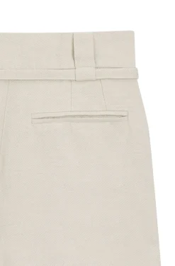 Relaxed-fit trousers in cotton and linen
