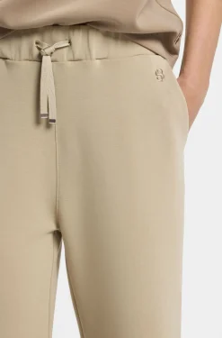 Relaxed-fit trousers in double-layer scuba jersey