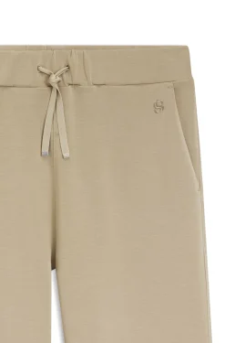 Relaxed-fit trousers in double-layer scuba jersey