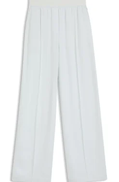 Relaxed-fit trousers in fluid crepe